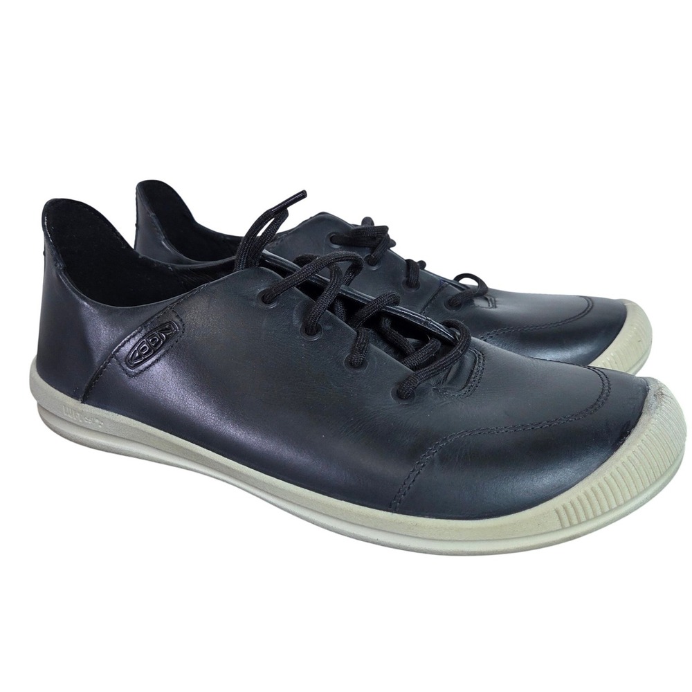KEEN‎ Leather Lace Up Sneakers Wide Width Low Top Comfort Shoes US 9.5